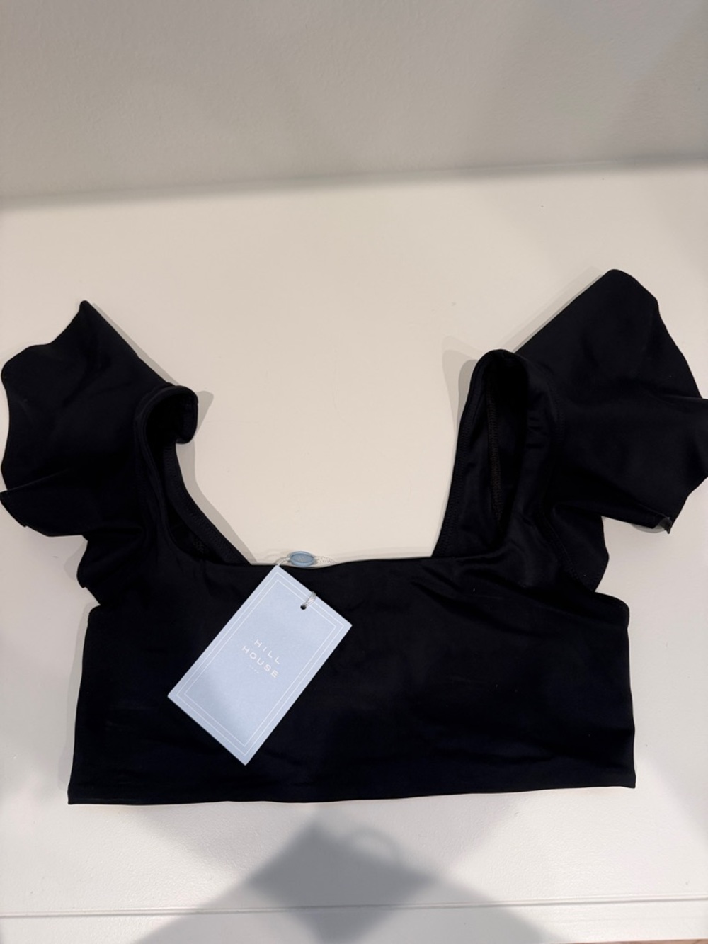 NWT - Hill House Ruffle Shoulder Swim top